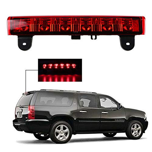 High Mount LED Third Brake Light Rear Roof Center Mount Stop Tail Lamp for 2000-2006 Chevrolet Suburban 15002500 2000-2006 Chevrolet Tahoe Red Lens