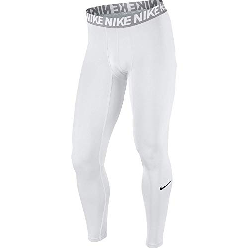 NIKE Mens Base Layer Training Tights WhiteMatte SilverWhiteBlack XX-Large