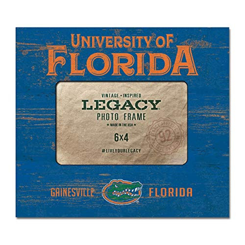 NCAA Legacy Florida Gators 4 x 6 Picture Frame - Center 8x9 One Size Custom