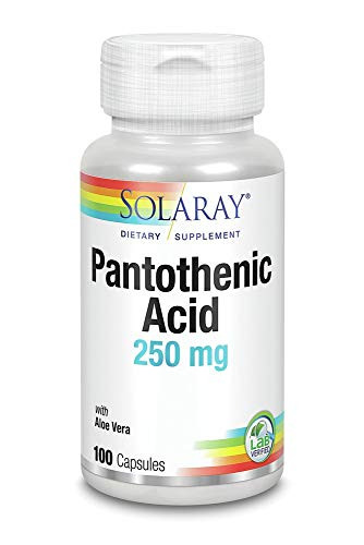 Pantothenic Acid 250mg Solaray 100 Caps