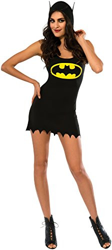 Rubies 880427-L Womens DC Superheroes Batgirl Hooded Tank Dress Large Multicolor