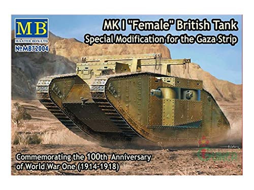 Masterbox 172 Scale Mk I Female British Tank Special Modification for The Gaza Strip - Plastic Model Building Set 72004 Masterbox 172 Scale Mk I Female British Tank Special Modification for The Gaza Strip - Plastic Model Building Set 72004