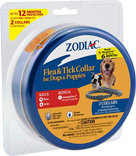 Zodiac Flea and Tick Collar for DogPuppies 2 PK