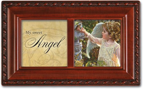 Cottage Garden My Sweet Angel Woodgrain Rope Trim Jewelry Music Box Plays You Light Up My Life Cottage Garden My Sweet Angel Woodgrain Rope Trim Jewelry Music Box Plays You Light Up My Life