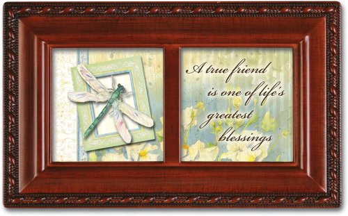 Cottage Garden True Friend Petite Woodgrain Music Box Plays Friends are for Cottage Garden True Friend Petite Woodgrain Music Box Plays Friends are for