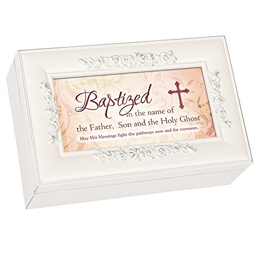 Cottage Garden Baptized Father Son Holy Ghost Matte Ivory Jewelry Music Box Plays Jesus Loves Me Cottage Garden Baptized Father Son Holy Ghost Matte Ivory Jewelry Music Box Plays Jesus Loves Me