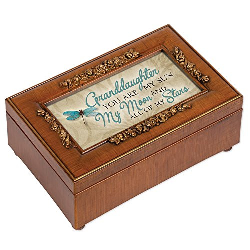 Cottage Garden Granddaughter You are My Sun Moon Woodgrain Embossed Jewelry Music Box Plays Amazing Grace Cottage Garden Granddaughter You are My Sun Moon Woodgrain Embossed Jewelry Music Box Plays Amazing Grace