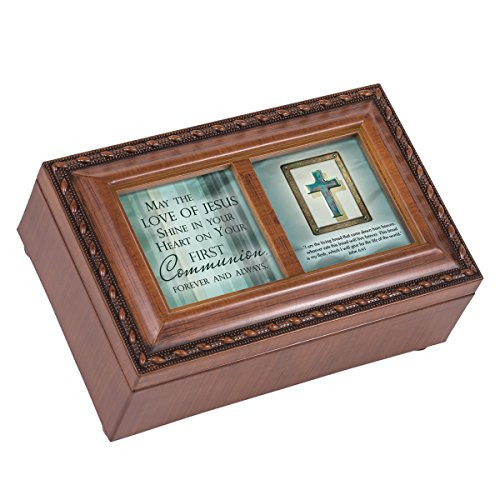Cottage Garden Love of Jesus Shine in Your Heart Woodgrain Rope Trim Jewelry Music Box Plays Friend in Jesus Cottage Garden Love of Jesus Shine in Your Heart Woodgrain Rope Trim Jewelry Music Box Plays Friend in Jesus