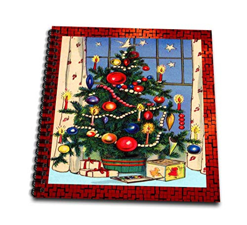3dRose db-8031-1 Old Fashion Christmas Tree-Drawing Book 8 by 8-Inch 3dRose db-8031-1 Old Fashion Christmas Tree-Drawing Book 8 by 8-Inch