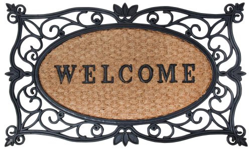 Esschert Design Rubber and Coir Welcome Doormat Esschert Design Rubber and Coir Welcome Doormat
