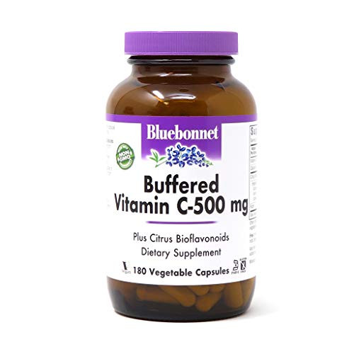 Bluebonnet Nutrition Buffered Vitamin C-500 mg Vegetable Capsules Buffered Calcium Ascorbate for Immune Health Soy Free Gluten Free Non-GMO Kosher Dairy Free Vegan 180 Vegetable Capsules Bluebonnet Nutrition Buffered Vitamin C-500 mg Vegetable Capsules Buffered Calcium Ascorbate for Immune Health Soy Free Gluten Free Non-GMO Kosher Dairy Free Vegan 180 Vegetable Capsules