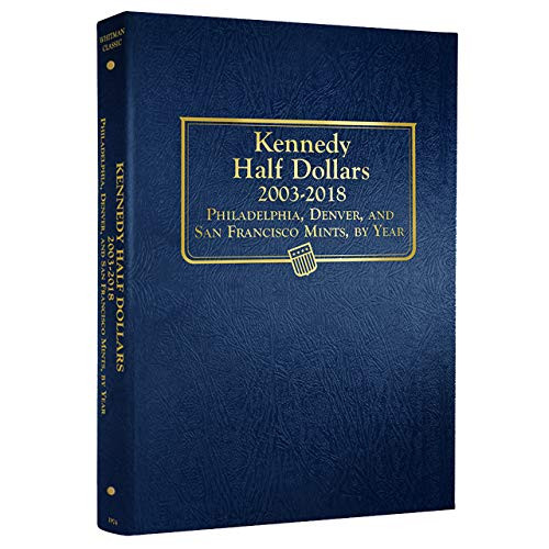 Whitman US Kennedy Half Dollar Coin Album 2003 - 2018 1974