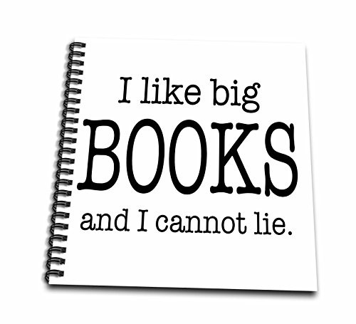 3dRose db-112244-1 I Like Big Books and I Cannot Lie_ Novelist Humor-Drawing Book 8 by 8-Inch