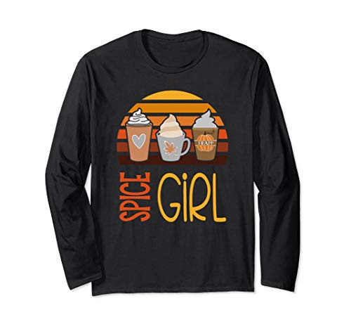 Spice Girl Pumpkin Latte Season Fall Autumn Gifts Long Sleeve T-Shirt