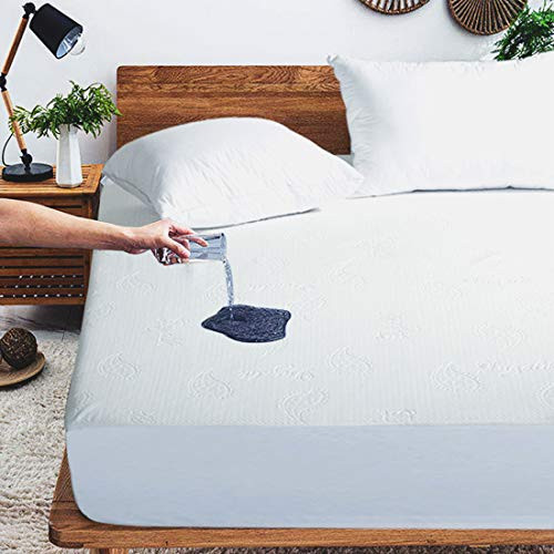 INGALIK Waterproof Mattress Protector Queen Size Breathable Mattress Cover Hypoallergenic 8-21 Deep Pocket - Vinyl PVC and Phthalate Free INGALIK Waterproof Mattress Protector Queen Size Breathable Mattress Cover Hypoallergenic 8-21 Deep Pocket - Vinyl PVC and Phthalate Free