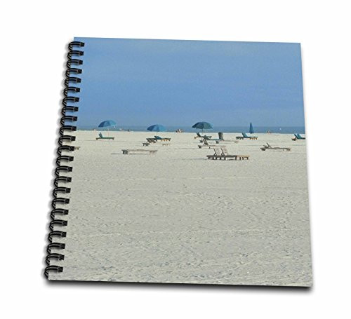 3dRose db-22188-1 Lounging on The Beach Drawing Book 8 by 8-Inch