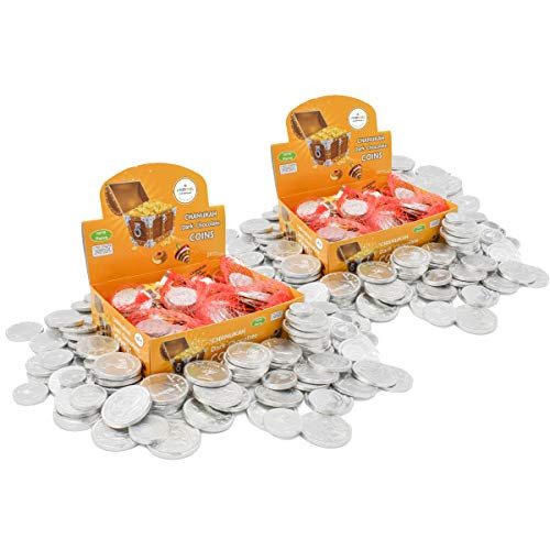 Hanukkah Chocolate Gelt - Dark Bittersweet Chocolate Coins OU-Parve Kosher Chanukah Gelt Non-Dairy Box of 24 Mesh Sacks 2-Pack 0_42 oz each Made In Israel Hanukkah Chocolate Gelt - Dark Bittersweet Chocolate Coins OU-Parve Kosher Chanukah Gelt Non-Dairy Box of 24 Mesh Sacks 2-Pack 0_42 oz each Made In Israel