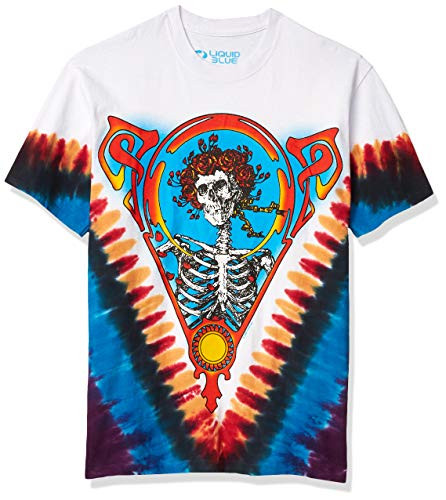 Liquid Blue Mens Bertha V T-Shirt Tie Dye Medium