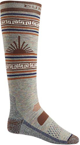 Burton Mens Performance Midweight Sock Oatmeal Heather Medium