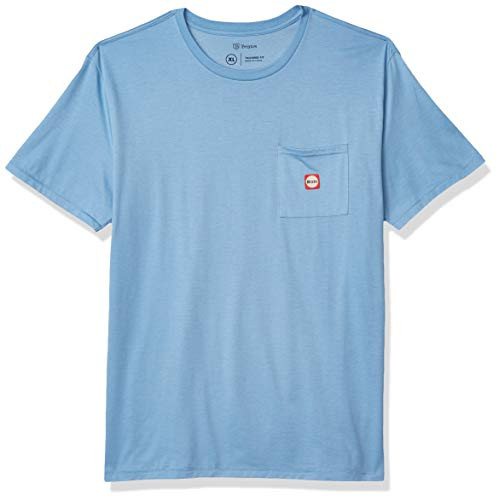 Brixton Mens GATE III SS PKT casa Blanca Blue M