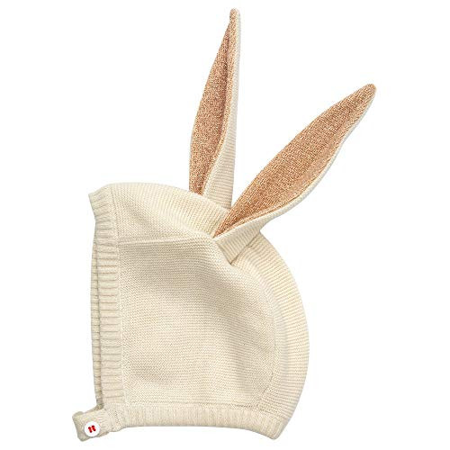 Meri Meri Peach Sparkle Bunny Baby Bonnet