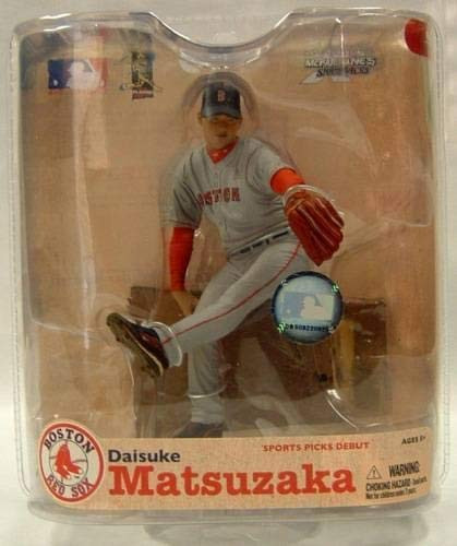 McFarlane Toys MLB Series 21 Daisuke Matsuzaka in Grey Jersey - Boston Red Sox