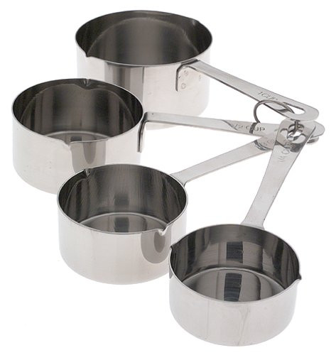 Amco Stainless Steel Measuring Cups, Set of 4