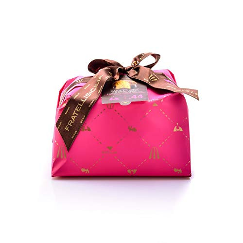 Fratelli Sicilia Fratelli Motta - Italian Panettone Gift Wrapped 1_1 lbs  Delicious Christmas   Holiday Sweet Loaf Fruitcake  Traditional Milanese Gourmet Bread Cake Zibibbo   Raisin-Classic