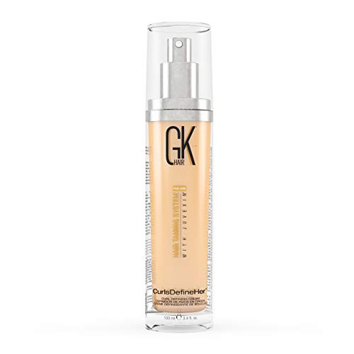 Global Keratin GKhair CurlsDefineHer 100 ml 3_4 fl_ oz  Curl Activator Moisturizing Cream Frizz Control for Natural Hair 3_4 fl_ oz