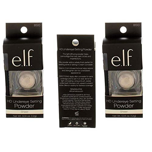 Pack of 3 e_l_f_ HD Undereye Setting Powder Sheer 81510