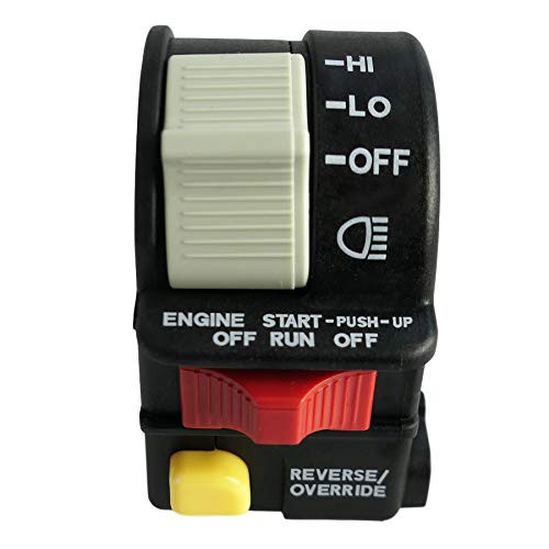 Left Handlebar Bar Switch Engine Start Run Off Headlight HI LO Off Start Light Switch for Polaris Magnum Scrambler Sportsman Trail Boss Worker Xpedition Xplorer 1999-2001 4010262 4110243 4110248