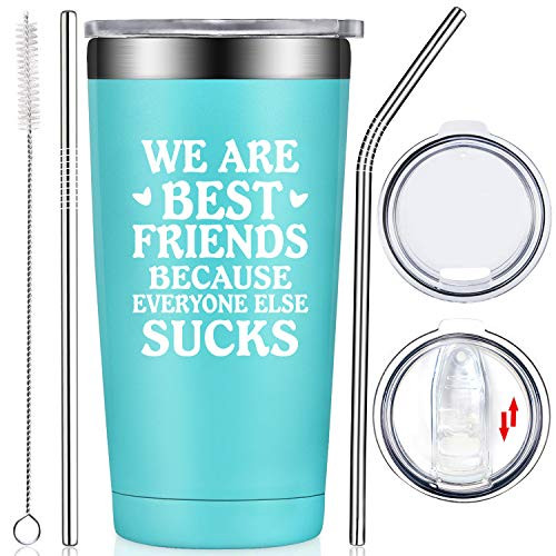 Best Friends Gifts for Women - We Are Best Friends Because Everyone Else Sucks - Funny Friendship Gifts for Coworker Sister Her Bestie Roommate BFF - Christmas Birthday Gifts Tumbler Cup - Mint