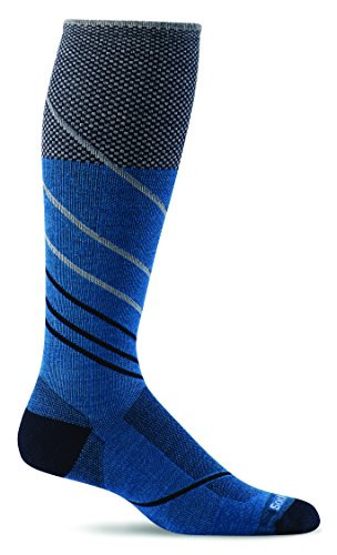 Sockwell Mens Pulse Firm Graduated Compression Socks Ocean MediumLarge