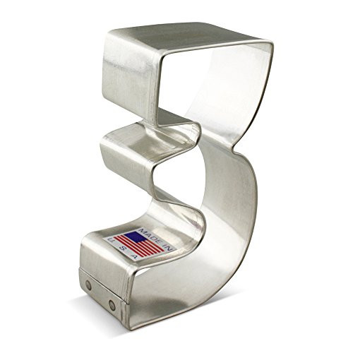 Ann Clark Number Three / #3 Cookie Cutter - 3.4 Inches - US Tin Plated Steel