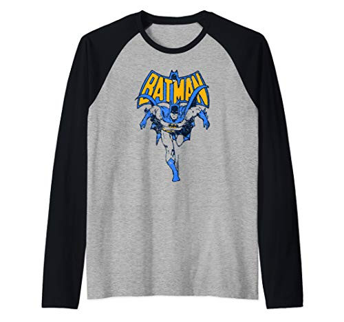 Batman Vintage Run Raglan Baseball Tee