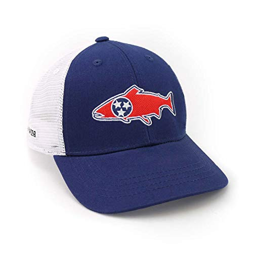 RepYourWater Tennessee Trout Mesh Back Hat NavyWhite