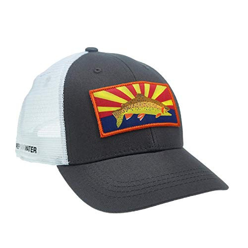 RepYourWater Mesh Back Hat Arizona Trout GrayWhite RepYourWater Mesh Back Hat Arizona Trout GrayWhite