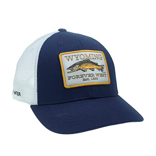 RepYourWater Mesh Back Hat Wyoming Artists Reserve NavyWhite