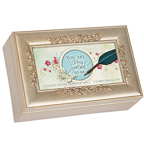 Cottage Garden You are Very Special to Me Silvertone Embossed Jewelry Music Box Plays Amazing Grace Cottage Garden You are Very Special to Me Silvertone Embossed Jewelry Music Box Plays Amazing Grace
