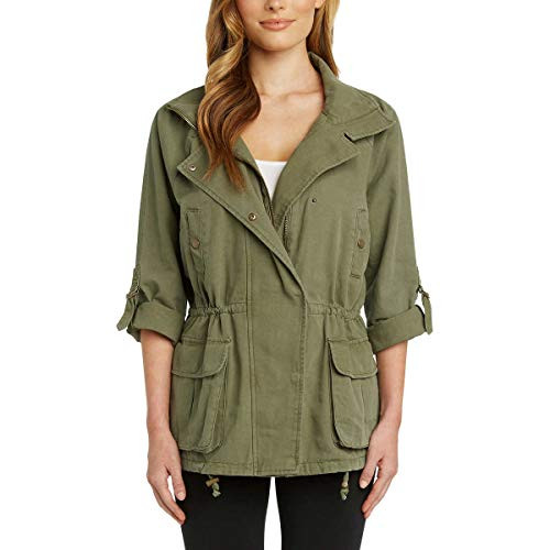 Matty M Ladies Anorak Jacket Olive Green Small Matty M Ladies Anorak Jacket Olive Green Small
