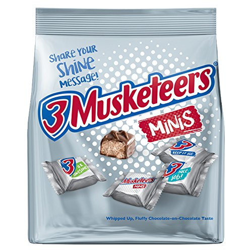3 MUSKETEERS Chocolate Minis Size Candy Bars 8_4 Ounce Bag Pack of 8 3 MUSKETEERS Chocolate Minis Size Candy Bars 8_4 Ounce Bag Pack of 8