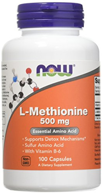 Now Foods L-Methionine 500 mg - 100 Caps 3 Pack Now Foods L-Methionine 500 mg - 100 Caps 3 Pack
