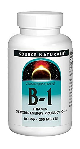 Source Naturals Vitamin B-1 Thiamin 100mg 250 Tablets 2 Pack