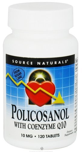 SOURCE NATURALS Policosanol with Coenzyme Q10 10 Mg Tablet 120 Count