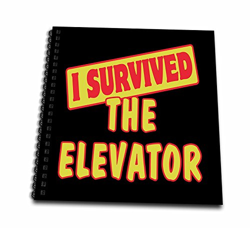 3dRose db-118330-1 I Survived The Elevator Survial Pride and Humor Design-Drawing Book 8 by 8-Inch 3dRose db-118330-1 I Survived The Elevator Survial Pride and Humor Design-Drawing Book 8 by 8-Inch