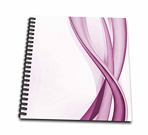 3dRose db-101231-1 Pink Abstract Ribbons Drawing Book 8 by 8-Inch 3dRose db-101231-1 Pink Abstract Ribbons Drawing Book 8 by 8-Inch