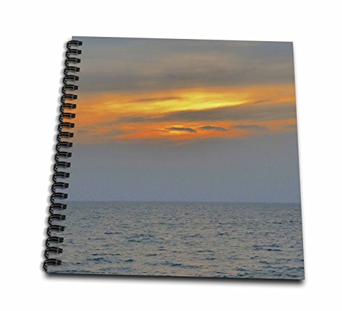 3dRose db-21557-1 Silver Lining in Orange Drawing Book 8 by 8-Inch