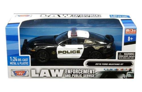 Motor Max 124 WB - Law Enforcement and Public Services - 2018 Ford Mustang GT Police Motor Max 124 WB - Law Enforcement and Public Services - 2018 Ford Mustang GT Police