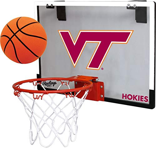 Rawlings Virginia Tech Hokies Indoor Basketball Hoop Set - Over The Door Game