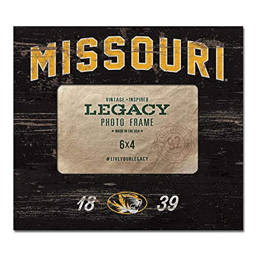 NCAA Legacy Missouri Tigers 4 x 6 Picture Frame - Center 8x9 One Size Custom
